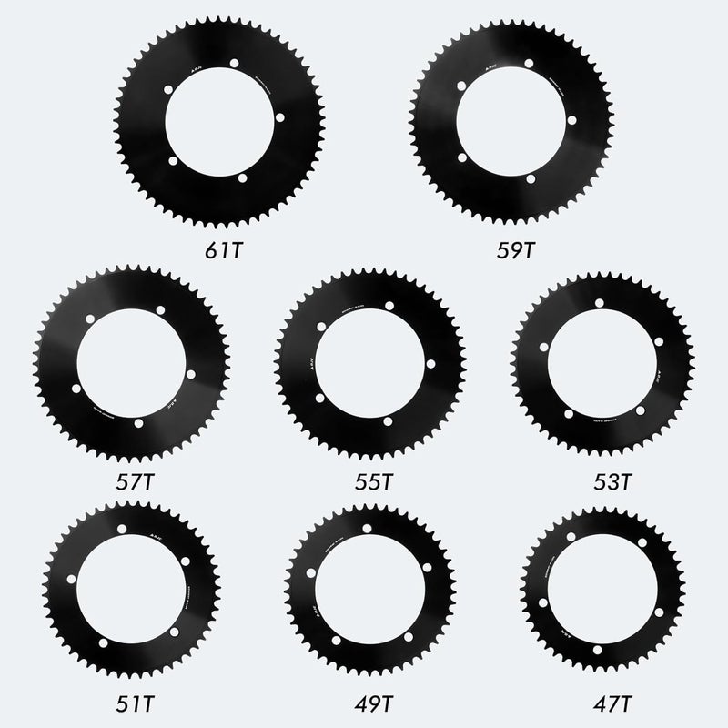 DJC Components DJC 144BCD Round Chainring and Spider Adapter Converter for Sram Direct Mount 3 Bolts Mounting to 144bcd Chainring 47T to 61T Fixed Gear Fixie Track Bike Single Speed Chainwheel 1/2 * 1/8 144 Bcd - Image 3